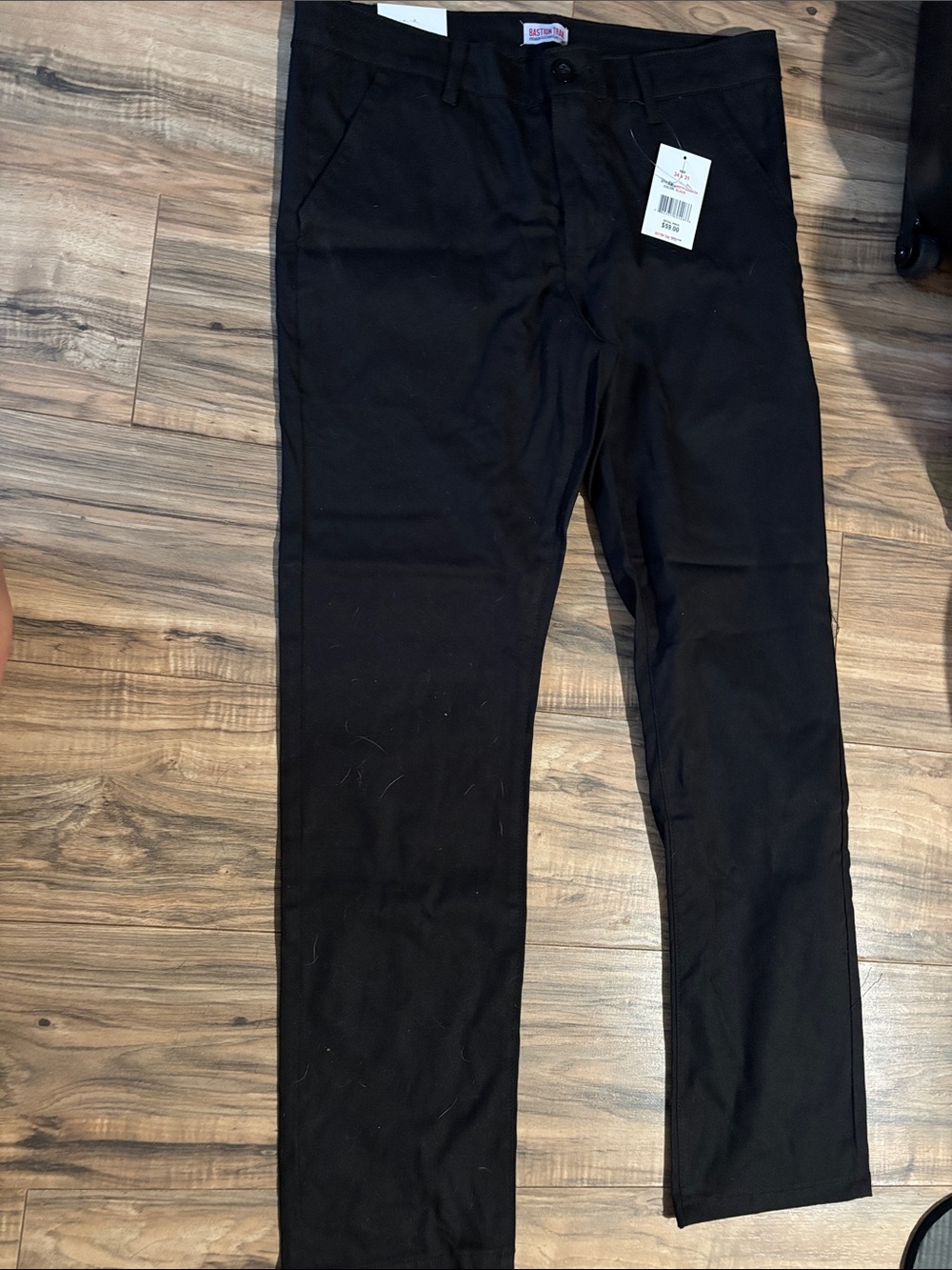 Men's Black Slim Chino Pants